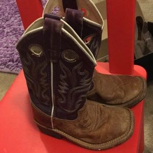 Purple cowboy boots